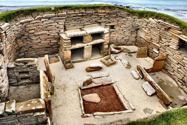 Neolithic Skara Brae, Orkney, Scotland.